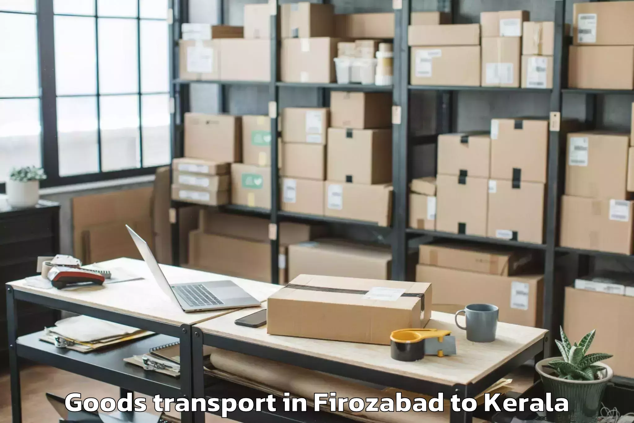 Book Your Firozabad to Gold Souk Grande Mall Kochi Goods Transport Today